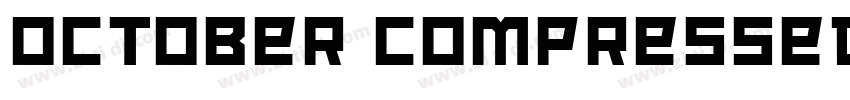 October Compressed O字体转换